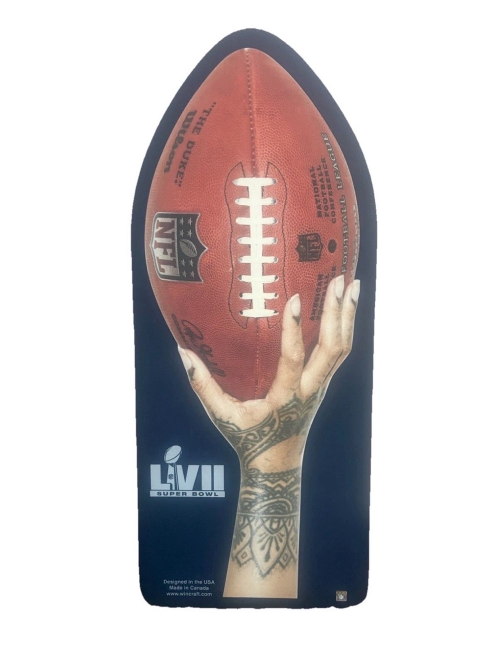 Super Bowl LVII Rihanna NFL Two-Sided Foam Hand Display Decor